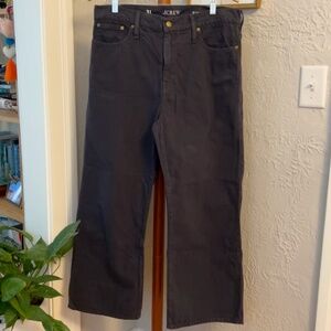 J Crew Slim Wide-Leg Jean - Black // 31